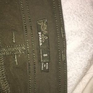 Prana olive green pants